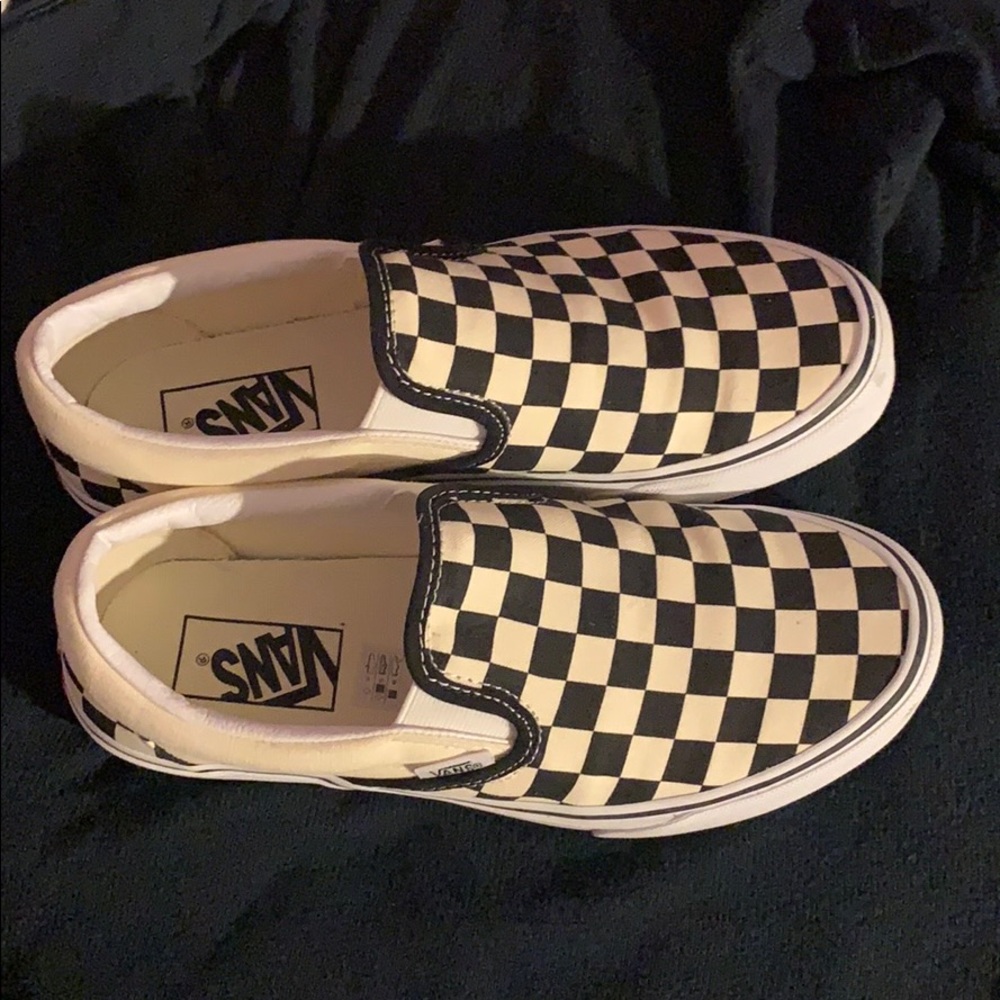 Checkered slip one; only worn once